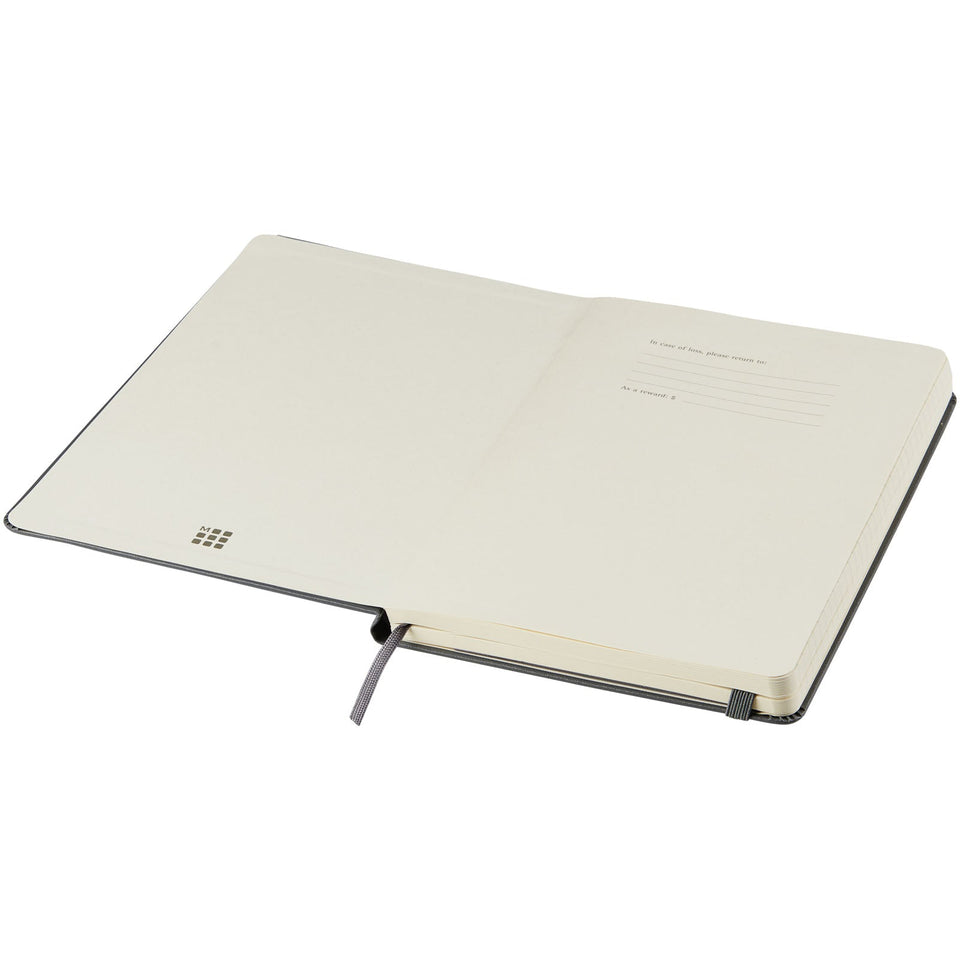 Blocco note con copertina rigida - a righe Moleskine Classic L personalizzato con logo - Pubblienne