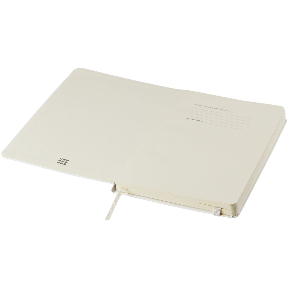 Blocco note con copertina rigida - a righe Moleskine Classic L personalizzato con logo - Pubblienne
