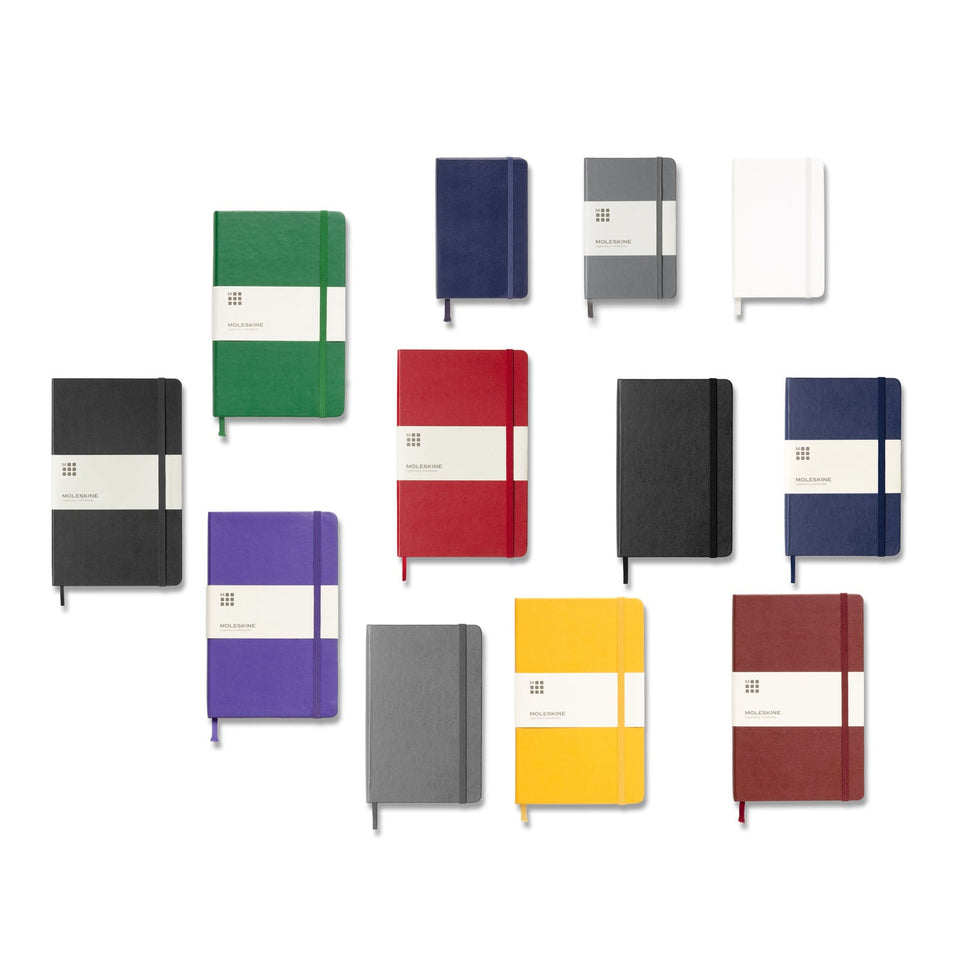 Blocco note con copertina rigida - a righe Moleskine Classic L personalizzato con logo - Pubblienne