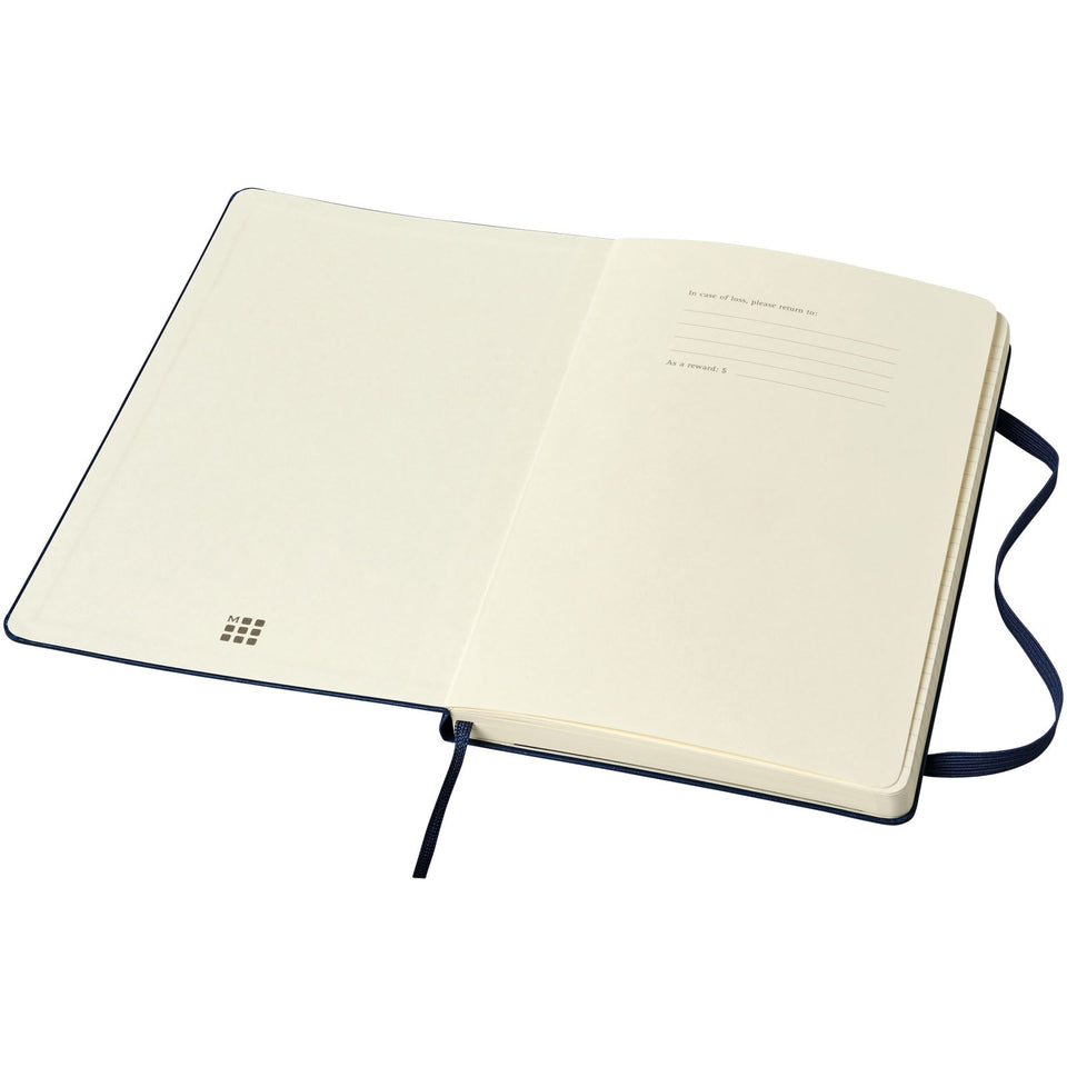 Blocco note con copertina rigida - a righe Moleskine Classic L personalizzato con logo - Pubblienne