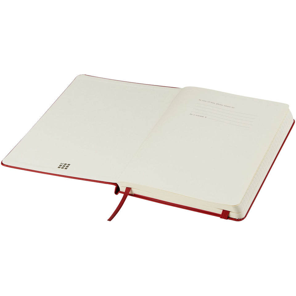 Blocco note con copertina rigida - a righe Moleskine Classic L personalizzato con logo - Pubblienne