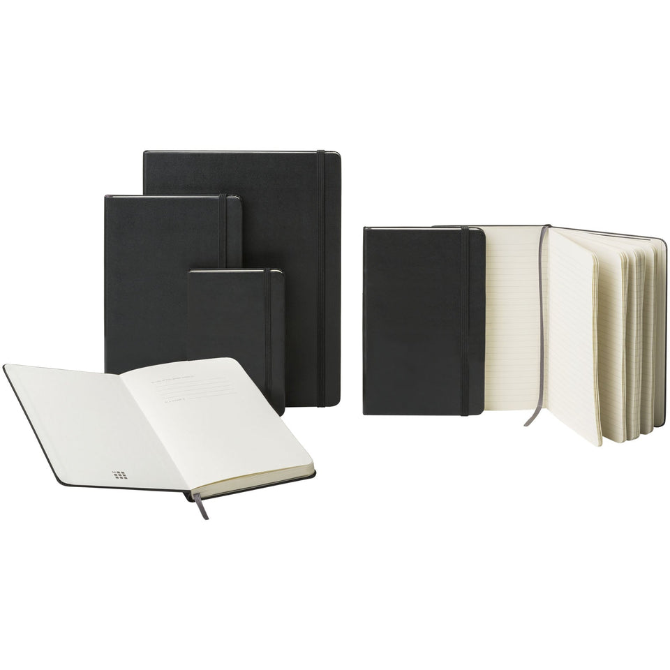Blocco note con copertina rigida - a righe Moleskine Classic M personalizzato con logo - Pubblienne