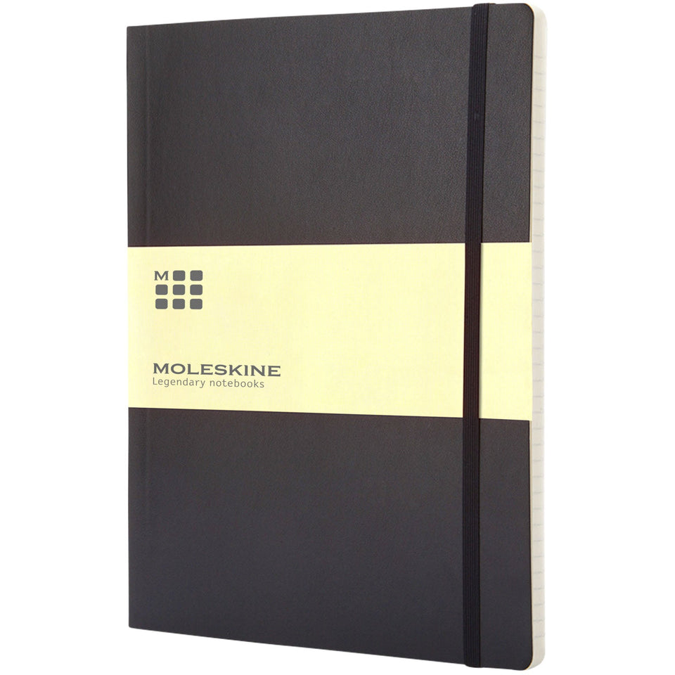 Blocco note con copertina morbida - a righe Moleskine Classic XL personalizzato con logo - Pubblienne