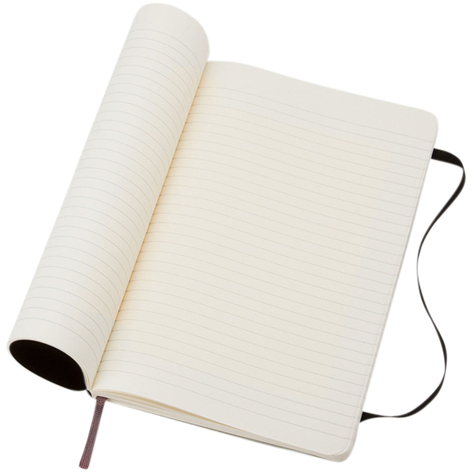 Blocco note con copertina morbida - a righe Moleskine Classic L personalizzato con logo - Pubblienne