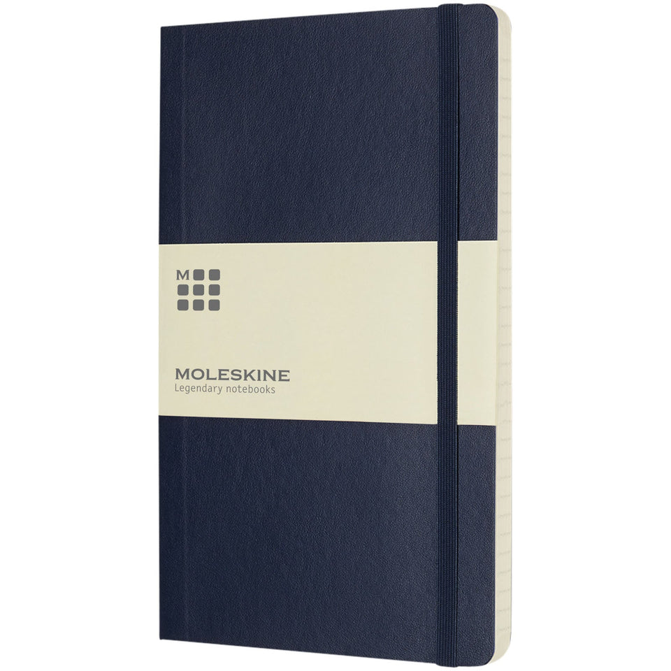 Blocco note con copertina morbida - a righe Moleskine Classic L personalizzato con logo - Pubblienne