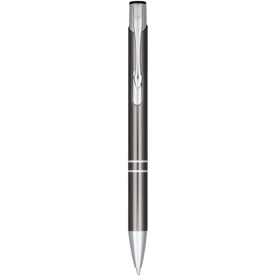 Penna a sfera anodizzata Moneta (inchiostro blu) personalizzato con logo - Pubblienne