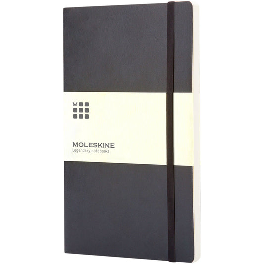 Blocco note con copertina morbida - pagine bianche Moleskine Classic L personalizzato con logo - Pubblienne