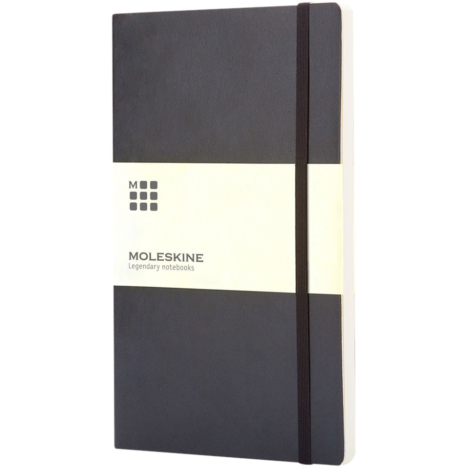 Blocco note con copertina morbida - pagine bianche Moleskine Classic L personalizzato con logo - Pubblienne