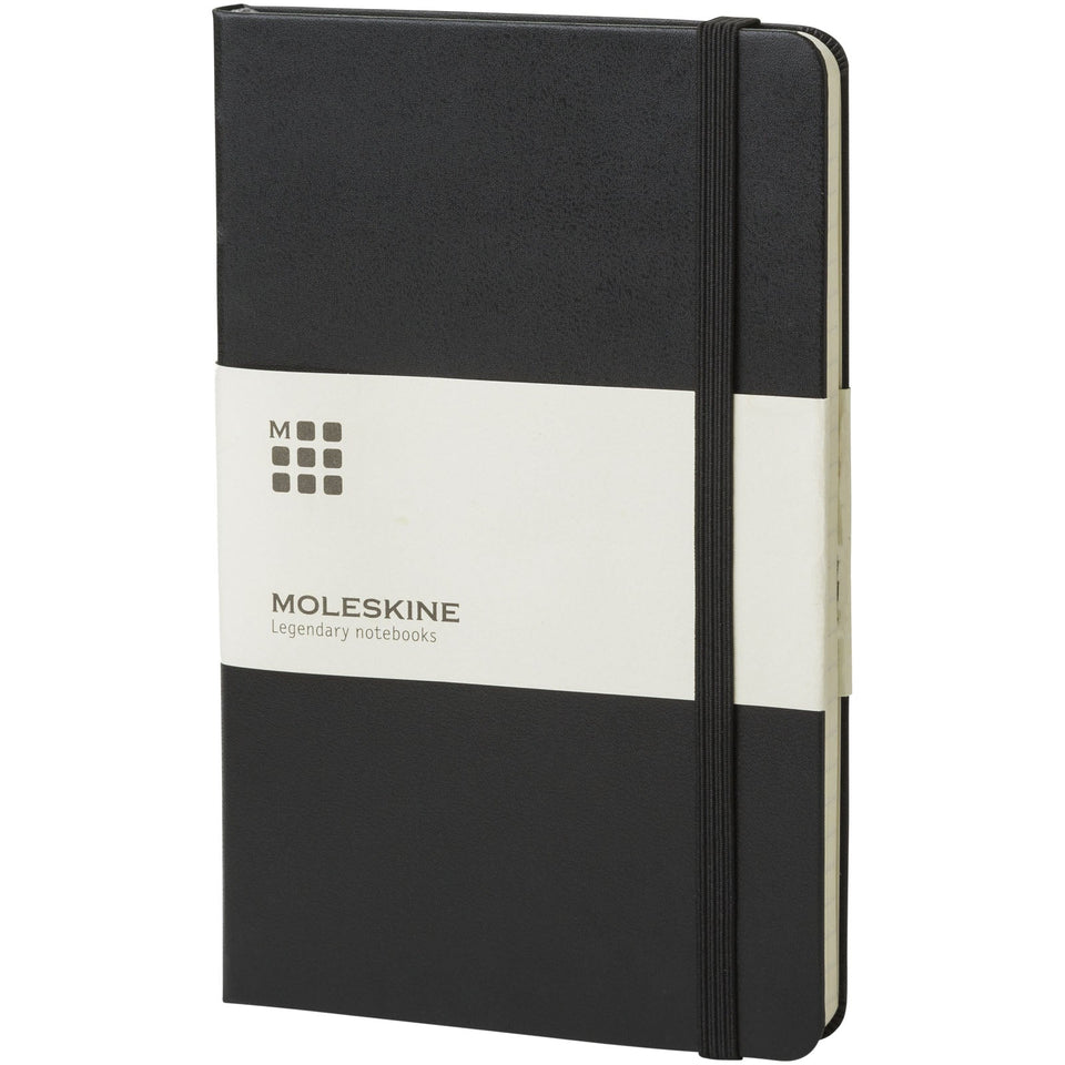 Blocco note con copertina rigida - a quadretti Moleskine Classic L personalizzato con logo - Pubblienne