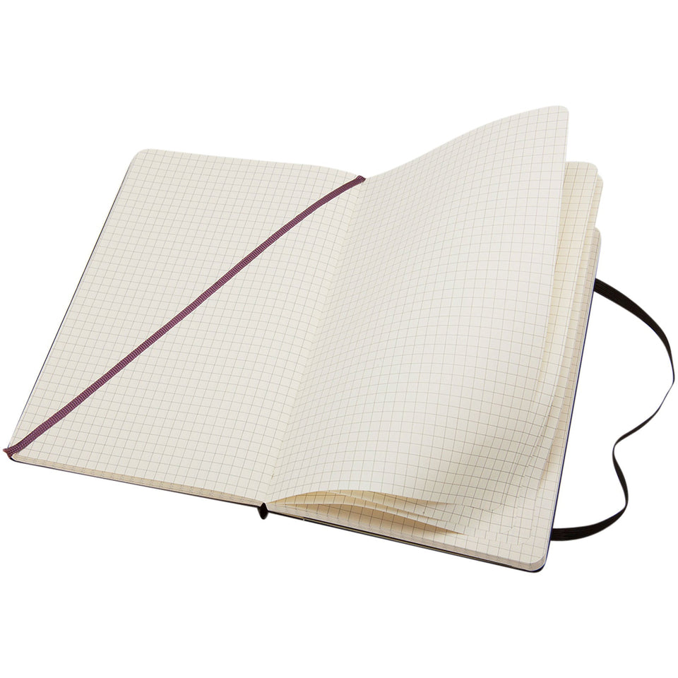 Blocco note con copertina rigida - a quadretti Moleskine Classic L personalizzato con logo - Pubblienne
