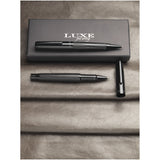 Set regalo con coppia di penne Gloss (inchiostro nero) personalizzato con logo - Pubblienne
