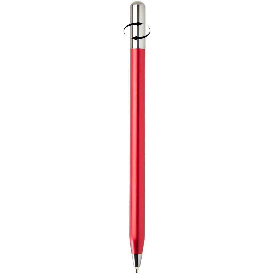 Penna a sfera a rotazione in alluminio riciclato SMART (inchiostro nero) personalizzato con logo - Pubblienne