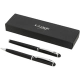 Set regalo con coppia di penne Andante (inchiostro nero) personalizzato con logo - Pubblienne