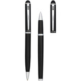 Set regalo con coppia di penne Andante (inchiostro nero) personalizzato con logo - Pubblienne