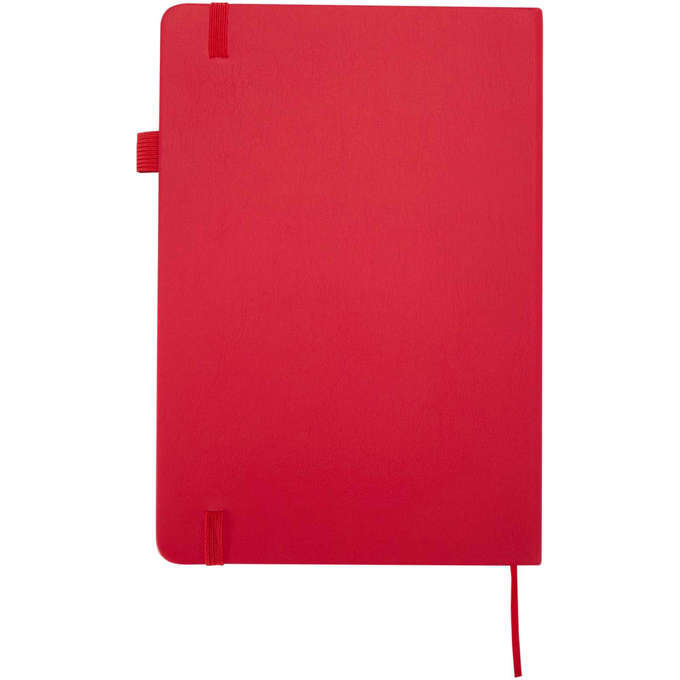 Taccuino A5 con copertina rigida in plastica riciclata Liss personalizzato con logo - Pubblienne