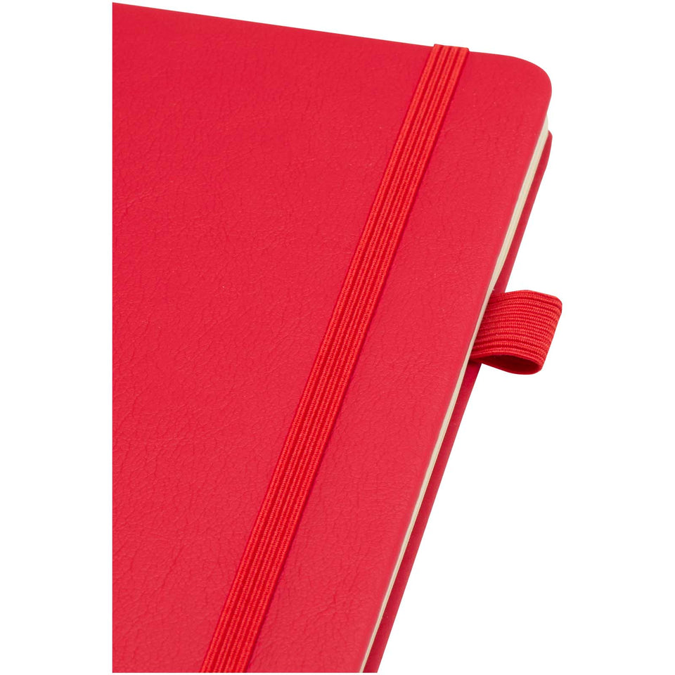 Taccuino A5 con copertina rigida in plastica riciclata Liss personalizzato con logo - Pubblienne