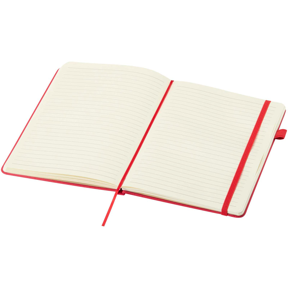 Taccuino A5 con copertina rigida in plastica riciclata Liss personalizzato con logo - Pubblienne