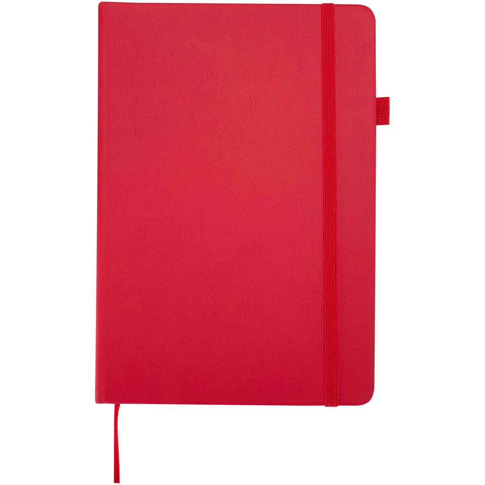 Taccuino A5 con copertina rigida in plastica riciclata Liss personalizzato con logo - Pubblienne