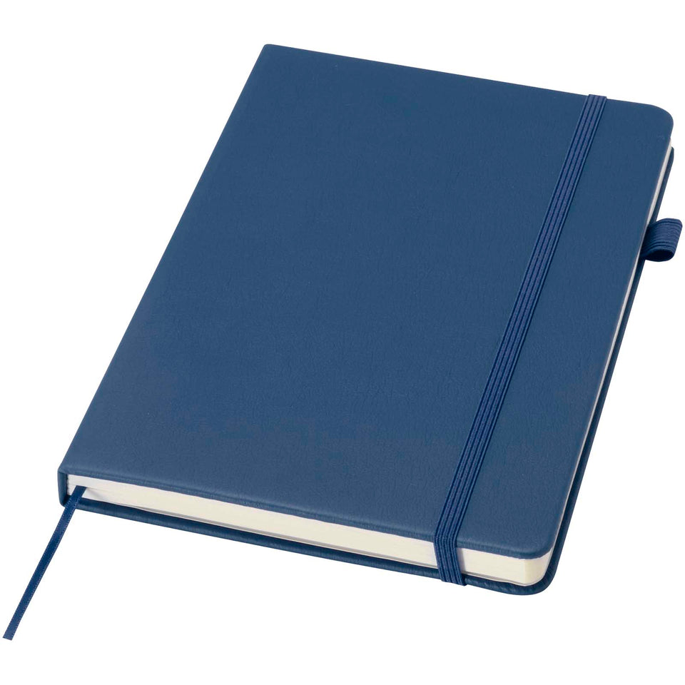 Taccuino A5 con copertina rigida in plastica riciclata Liss personalizzato con logo - Pubblienne