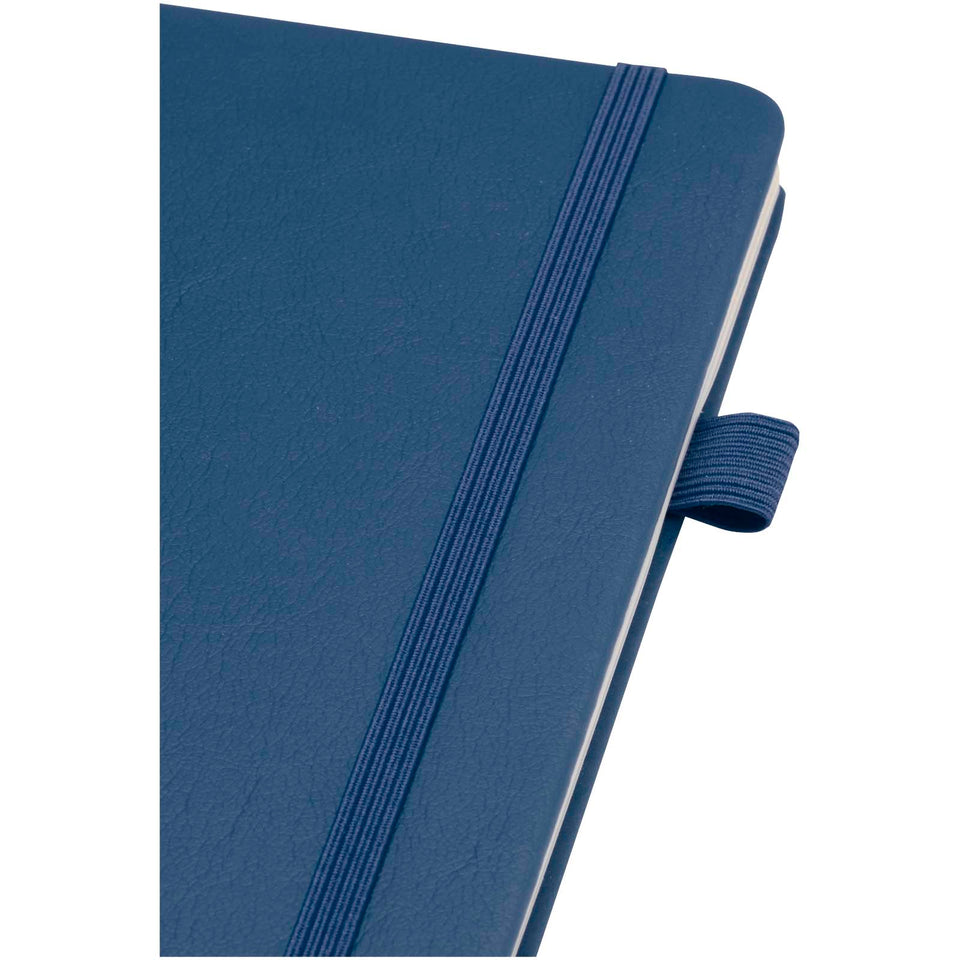 Taccuino A5 con copertina rigida in plastica riciclata Liss personalizzato con logo - Pubblienne