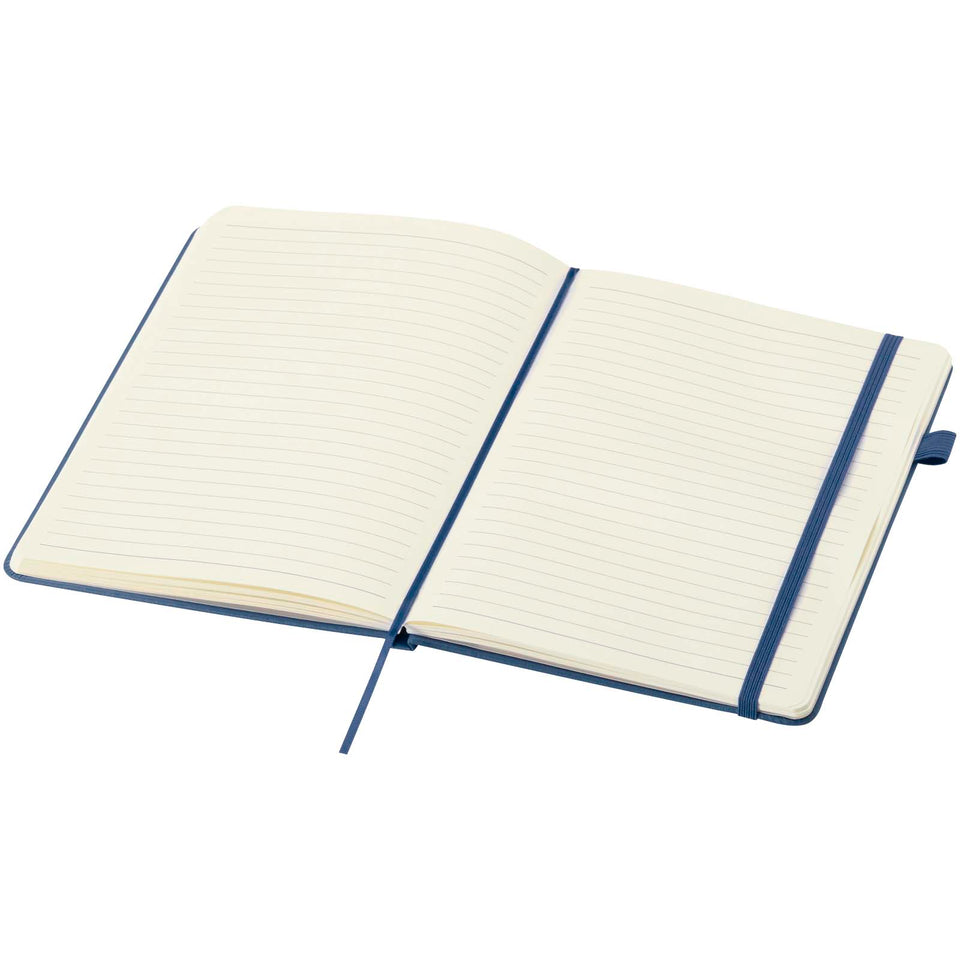 Taccuino A5 con copertina rigida in plastica riciclata Liss personalizzato con logo - Pubblienne