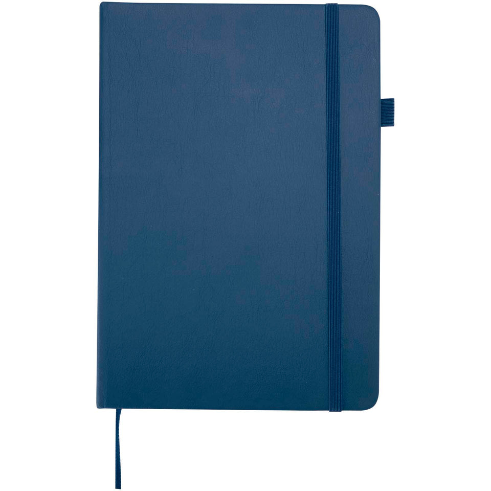 Taccuino A5 con copertina rigida in plastica riciclata Liss personalizzato con logo - Pubblienne