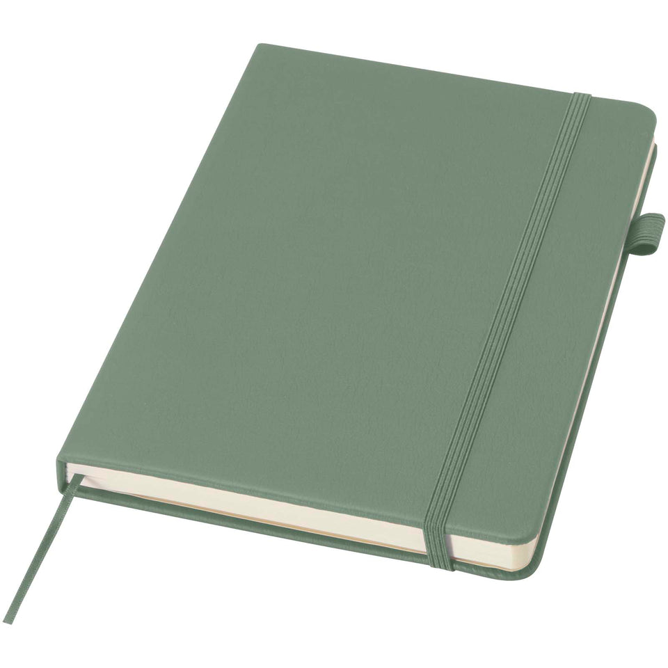 Taccuino A5 con copertina rigida in plastica riciclata Liss personalizzato con logo - Pubblienne