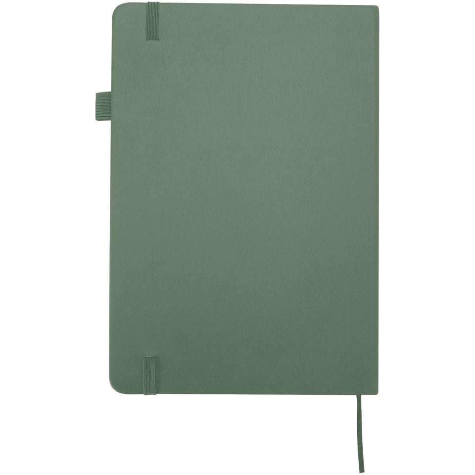 Taccuino A5 con copertina rigida in plastica riciclata Liss personalizzato con logo - Pubblienne