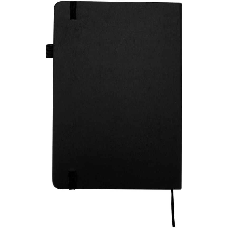 Taccuino A5 con copertina rigida in plastica riciclata Liss personalizzato con logo - Pubblienne
