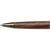 Penna a sfera con serbatoio in legno Loure (inchiostro nero) personalizzato con logo - Pubblienne