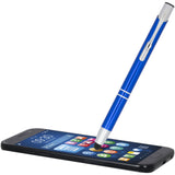Penna a sfera metallica con stylus Moneta (inchiostro blu) personalizzato con logo - Pubblienne