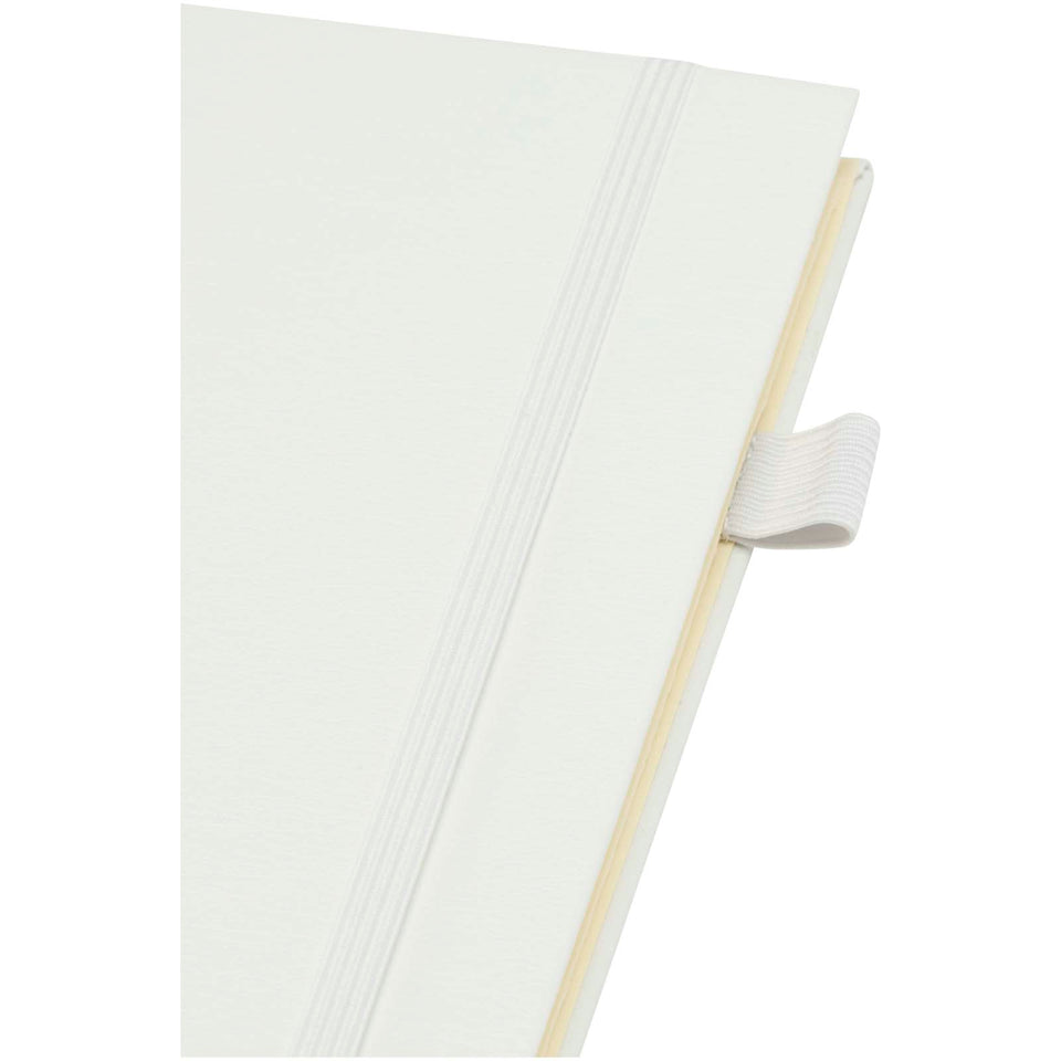 Quaderno A5 a spirale con copertina rigida in plastica riciclata Liss personalizzato con logo - Pubblienne