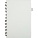 Quaderno A5 a spirale con copertina rigida in plastica riciclata Liss personalizzato con logo - Pubblienne