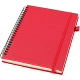 Quaderno A5 a spirale con copertina rigida in plastica riciclata Liss personalizzato con logo - Pubblienne