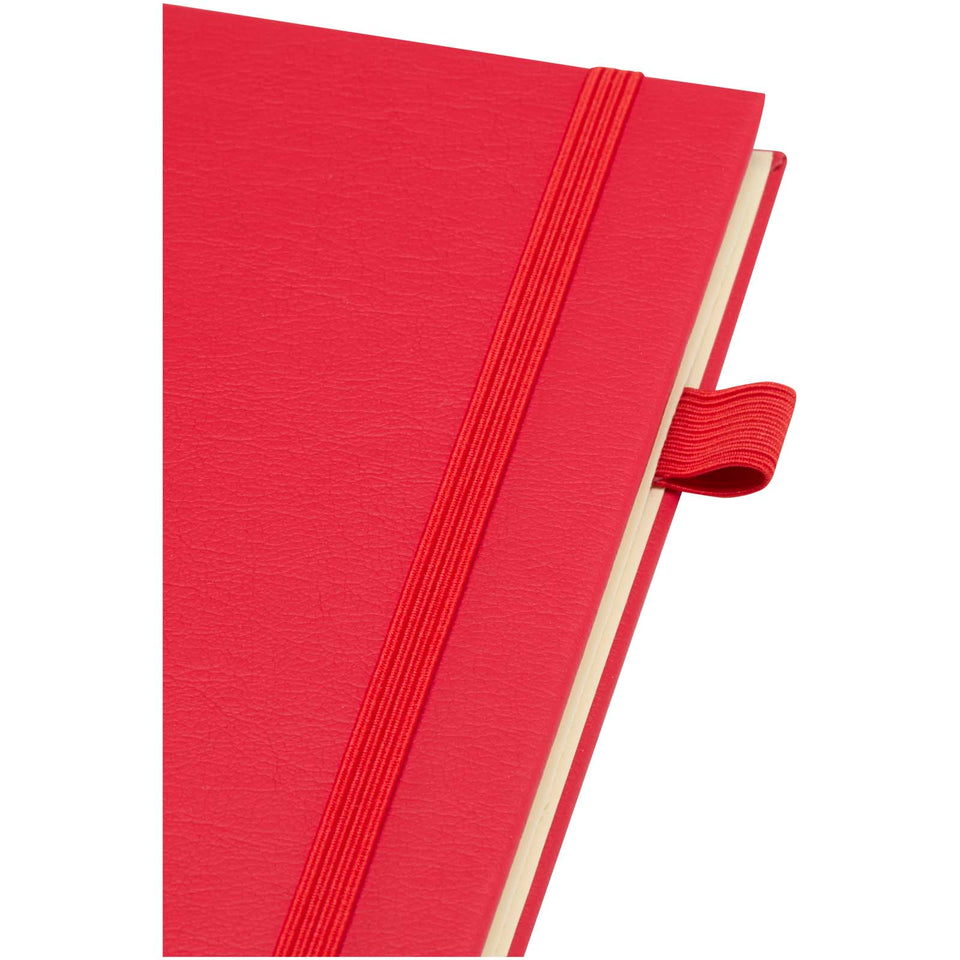 Quaderno A5 a spirale con copertina rigida in plastica riciclata Liss personalizzato con logo - Pubblienne