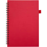 Quaderno A5 a spirale con copertina rigida in plastica riciclata Liss personalizzato con logo - Pubblienne