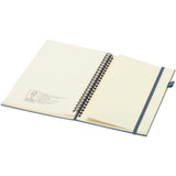 Quaderno A5 a spirale con copertina rigida in plastica riciclata Liss personalizzato con logo - Pubblienne
