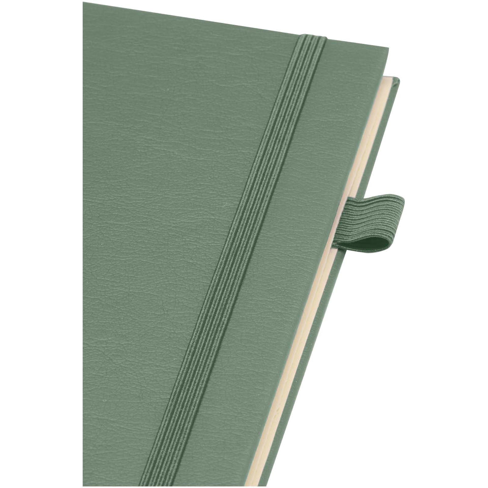 Quaderno A5 a spirale con copertina rigida in plastica riciclata Liss personalizzato con logo - Pubblienne