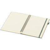 Quaderno A5 a spirale con copertina rigida in plastica riciclata Liss personalizzato con logo - Pubblienne