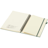 Quaderno A5 a spirale con copertina rigida in plastica riciclata Liss personalizzato con logo - Pubblienne