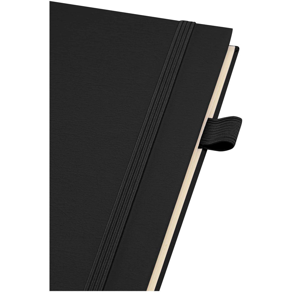 Quaderno A5 a spirale con copertina rigida in plastica riciclata Liss personalizzato con logo - Pubblienne