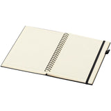 Quaderno A5 a spirale con copertina rigida in plastica riciclata Liss personalizzato con logo - Pubblienne