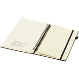 Quaderno A5 a spirale con copertina rigida in plastica riciclata Liss personalizzato con logo - Pubblienne