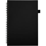 Quaderno A5 a spirale con copertina rigida in plastica riciclata Liss personalizzato con logo - Pubblienne