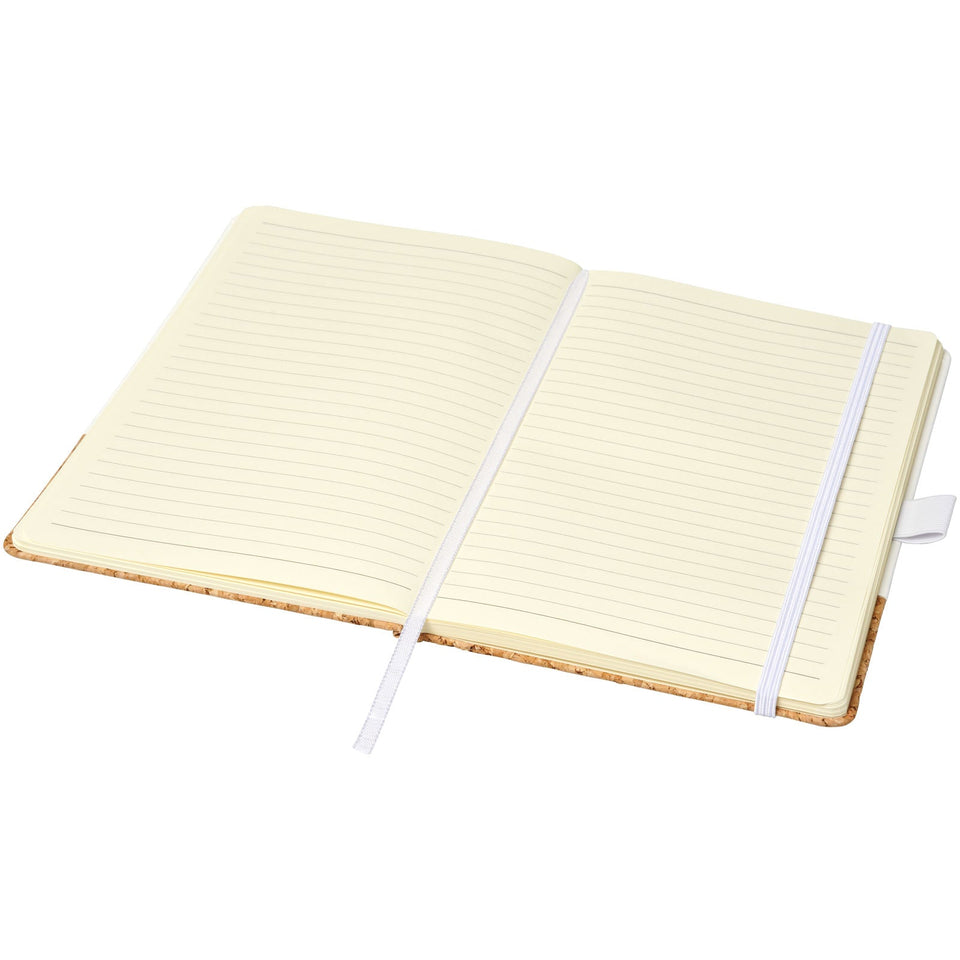 Blocco note formato A5 in TPU e sughero Evora personalizzato con logo - Pubblienne