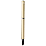 Penna a sfera a rotazione in alluminio riciclato Verton con ghiera (inchiostro blu) personalizzato con logo - Pubblienne
