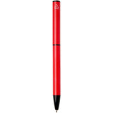 Penna a sfera a rotazione in alluminio riciclato Verton con ghiera (inchiostro blu) personalizzato con logo - Pubblienne