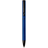 Penna a sfera a rotazione in alluminio riciclato Verton con ghiera (inchiostro blu) personalizzato con logo - Pubblienne