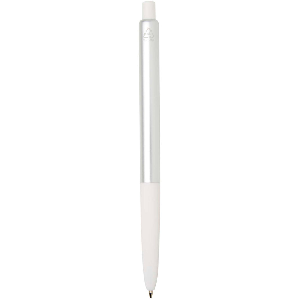 Penna a sfera a scatto in alluminio riciclato con finitura anodizzata Soffit (inchiostro blu) personalizzato con logo - Pubblienne