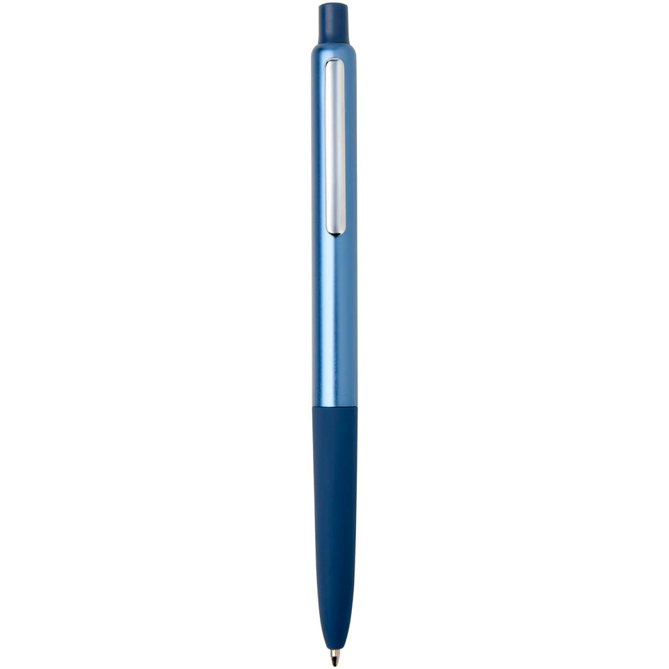 Penna a sfera a scatto in alluminio riciclato con finitura anodizzata Soffit (inchiostro blu) personalizzato con logo - Pubblienne